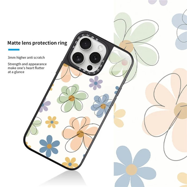Mobilskal till iPhone 15 Pro Max MagSafe Aluminium Silikon Vit
