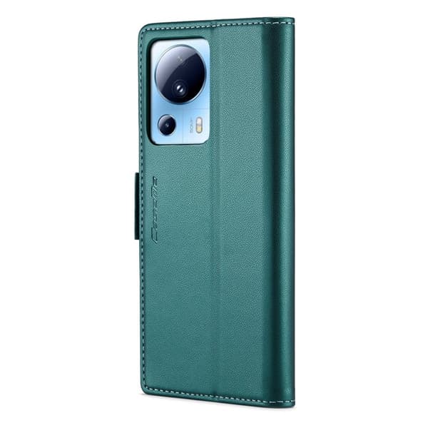 CASEME Xiaomi 13 Lite / Civi 2 5G Plånboksfodral Konstläder Grön