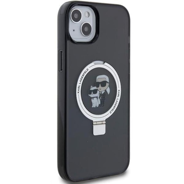 KARL LAGERFELD iPhone 15/14/13 Mobilskal MagSafe Ringställ - Clear