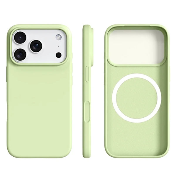 Mobilskal till iPhone 17 Pro Max MagSafe Ultra Thin Silicone - Avocado Grön Grön