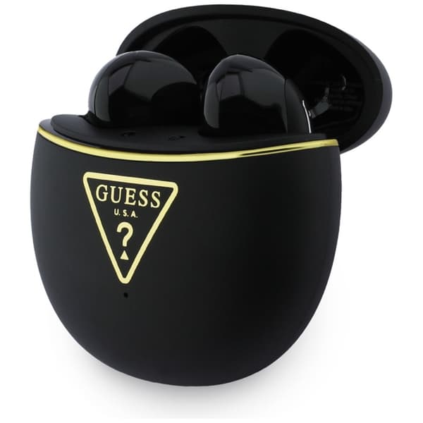 Guess TWS In-Ear Hovedtelefoner Gold Line Triangle - Sort Svart