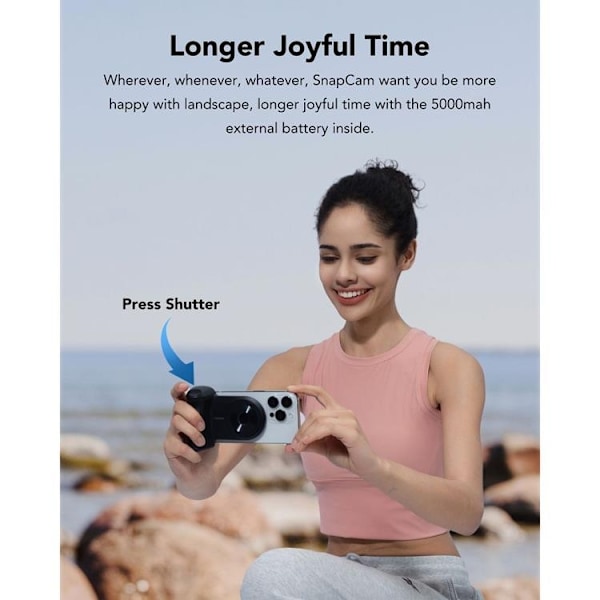 VEGER Powerbank 5000 mAh Magsafe 20W Tourist  - Svart