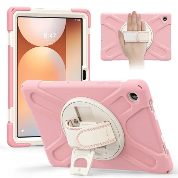 Mobilskal till Galaxy Tab A11 Plus Kickstand Silikon Axelrem Svart