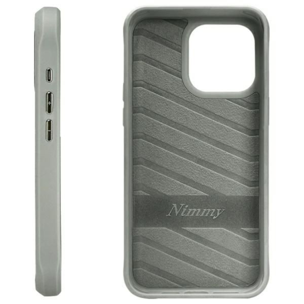 Nimmy Telefontaske til iPhone 15 Pro Briller Cool Cat - Grå