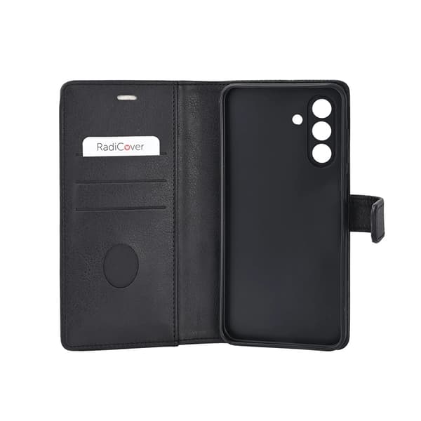 Radicover Galaxy A36 5G Pung Taske RFID 3 Kort PU - Sort Svart