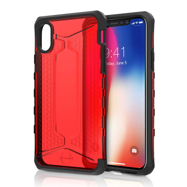 Itskins Octane -kuori iPhone XS/X - Punainen Red