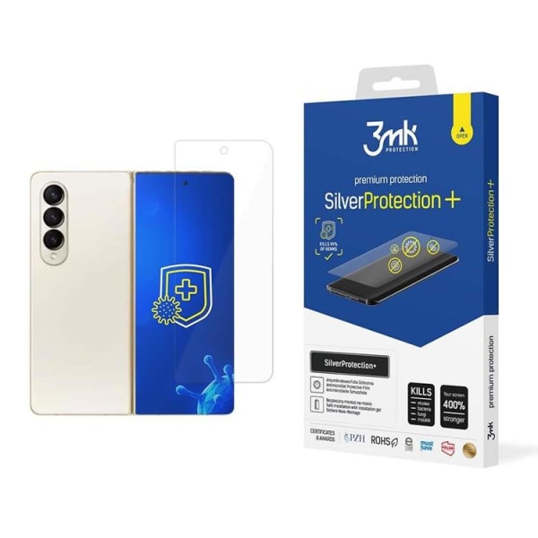 3MK Galaxy Z Fold 4 Härdat Glas Skärmskydd Silver