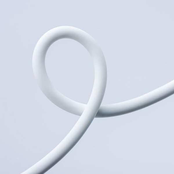 FORCELL USB-A till USB-C 66W Kabel 3A 1m QC4.0 Silikon C342 - Vit Vit