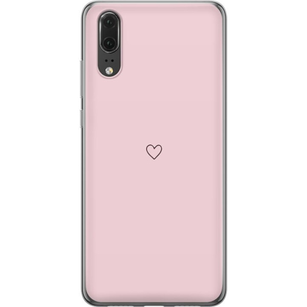 Mobilcover til Huawei P20 med Lille Hjerte