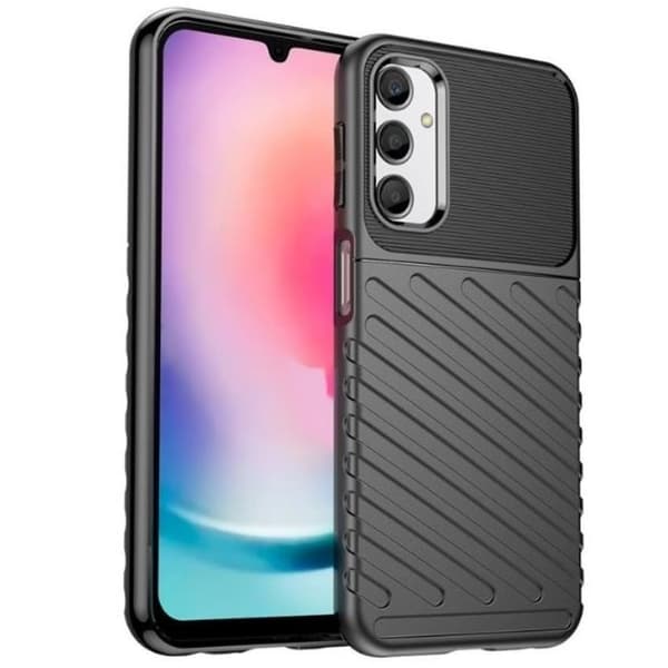 Mobilskal till Galaxy A24 4G Thunder Twill - Svart Svart
