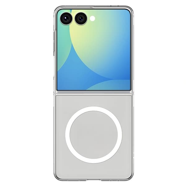 Spigen Mobilskal till Galaxy Z Flip 7 Magsafe Airskin - Clear/Vit Transparent