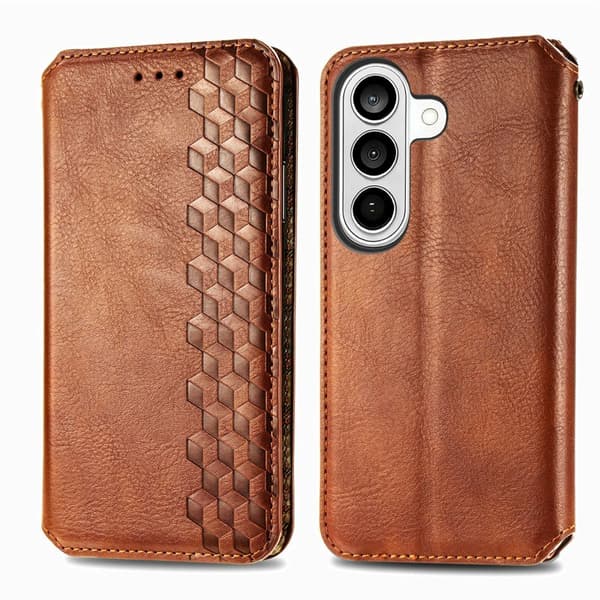 Plånboksfodral för Samsung Galaxy S26 Plus Konstläder - Brun