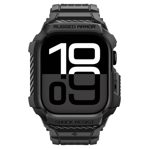 Spigen Apple Watch 42mm Series 10 Etui Rugged Armor Pro - Mat Sort Svart