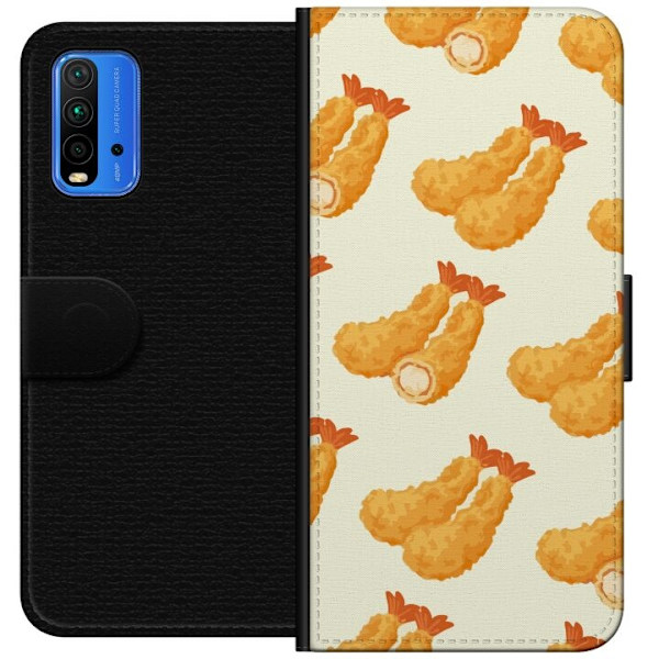 Plånboksfodral till Xiaomi Redmi Note 9 4G med Räkor