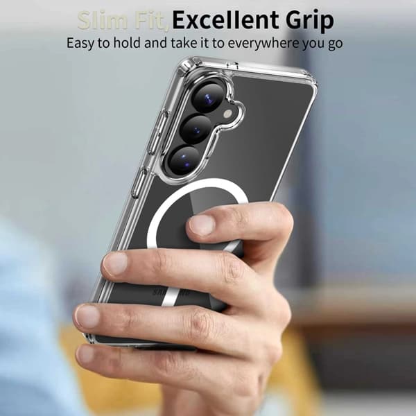Tech-Protect Telefontaske Til Galaxy S26 MagSafe Flexair Hybrid - Klar Transparent