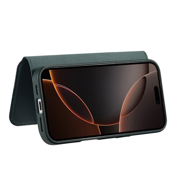 CASENEO iPhone 16 Pro Plånboksfodral Konstläder - Grön