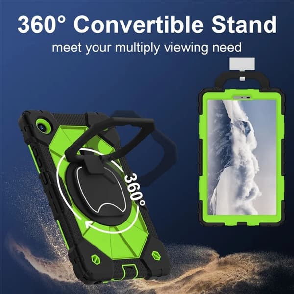 Lenovo Tab K9 Mobilskal Silikon Kickstand Grön