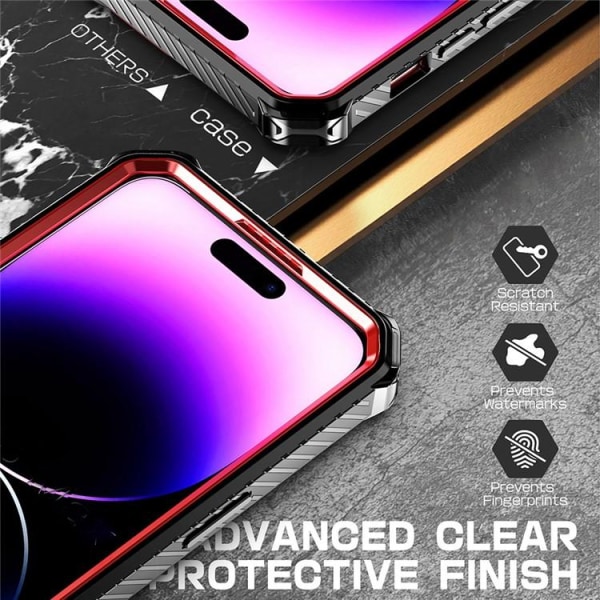 iPhone 14 Pro Magsafe -mobiilikotelon sormusteline - violetti