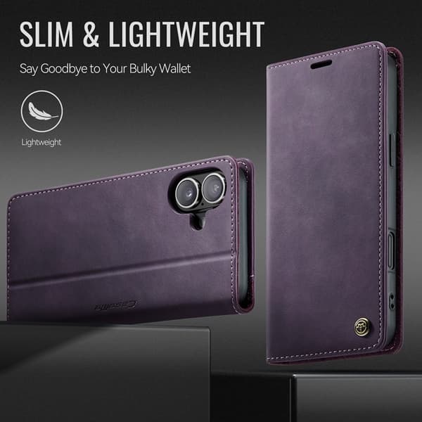 Caseme iPhone 17 Plånboksfodral RFID-Skydd 033 Series - Lila Lila