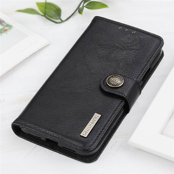 KHAZNEH Galaxy A24 4G Pungeetui Cowhide - Sort Black