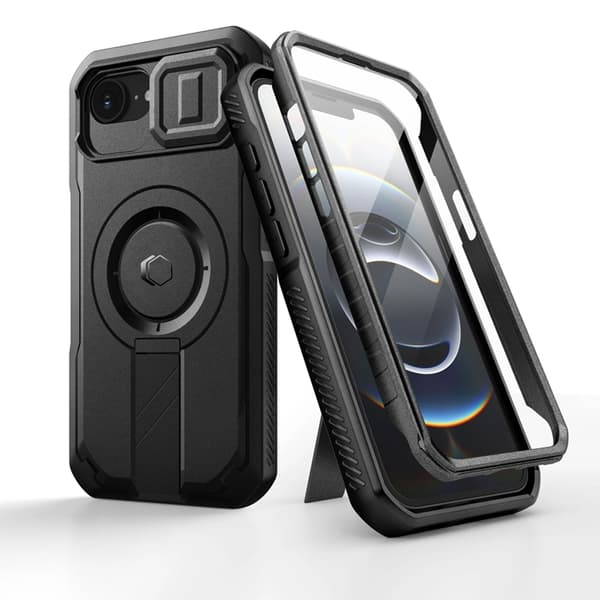 Tech-Protect Telefontaske til iPhone 16e Magsafe Kevlar - Sort Svart