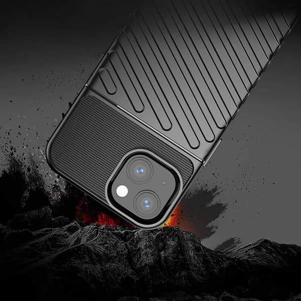 Thunder Fleksibel Taske til iPhone 13 Mini - Blå Blue