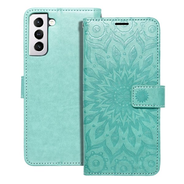 Forcell Galaxy A12/M12 Etui Mezzo - Mandala Grøn Grön