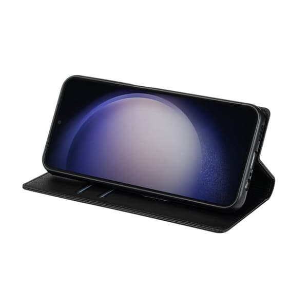 Samsung Galaxy S26 Plus Plånboksfodral Magnetisk Stängning Konstläder - Svart