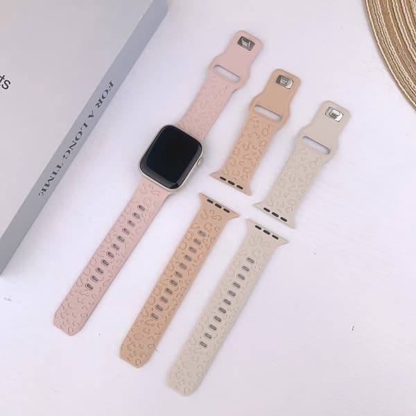Apple Watch (38/40/41mm) Armband Leopard Texture - Lila Lila