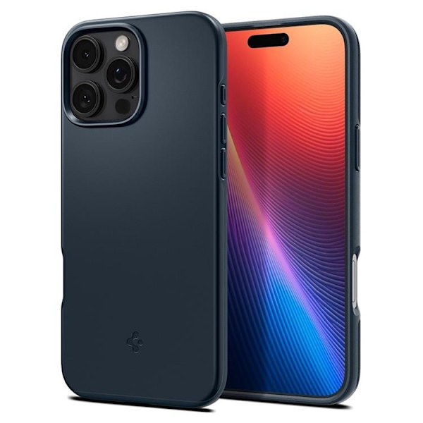 Spigen telefontaske til iPhone 16 Pro Max MagSafe Thin Fit - Metal Slate Grå