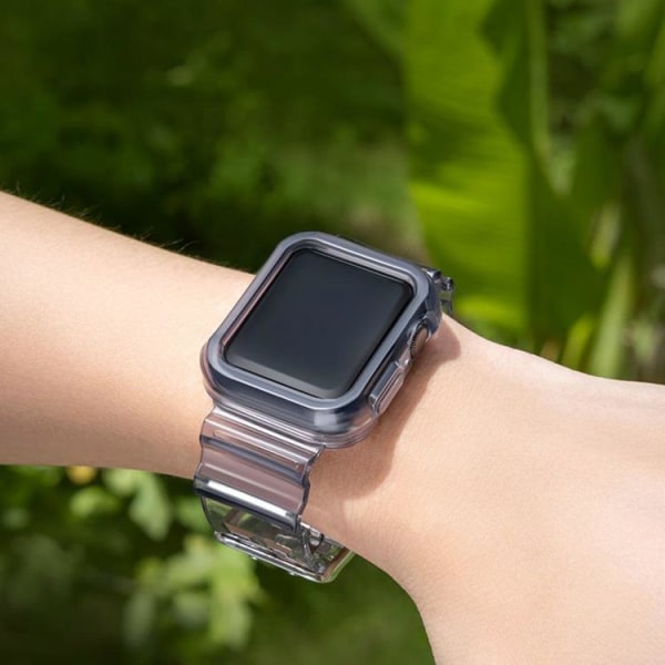 Armband kompatibelt med Apple Watch 6 / 5 / 4 / SE 44mm - Svart Svart