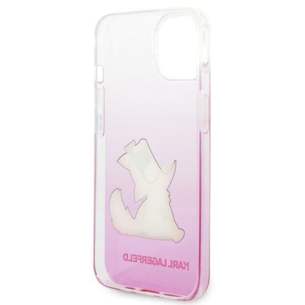 Karl Lagerfeld iPhone 14 Plus -kuori Choupette Fun - Pinkki