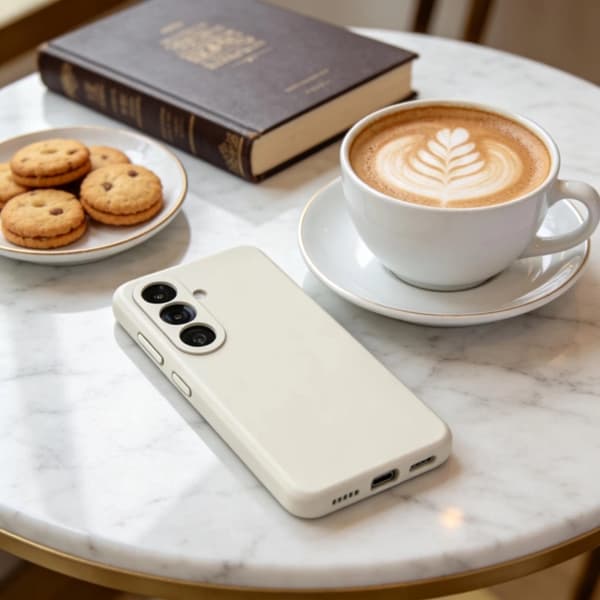 Tech-Protect Mobilskal För Galaxy S26 Plus Magsafe Silikon - Cosmic Latte Beige