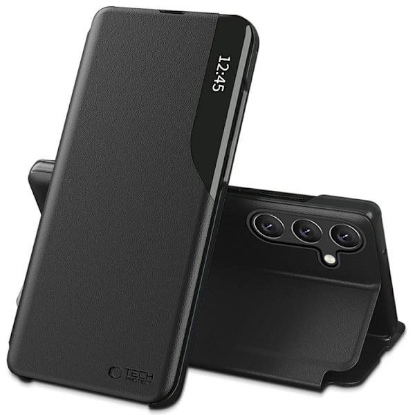 Tech-Protect telefontaske til Galaxy A57 5G Smart View - Sort Svart