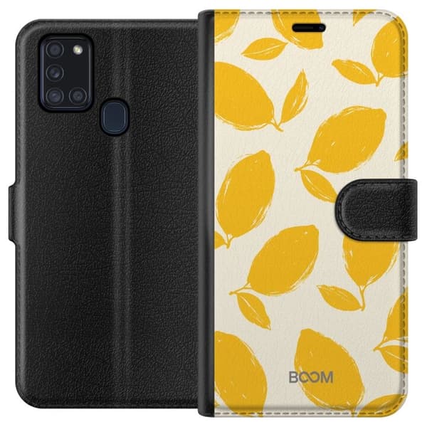 Plånboksfodral till Samsung Galaxy A21s med Lemon Breeze