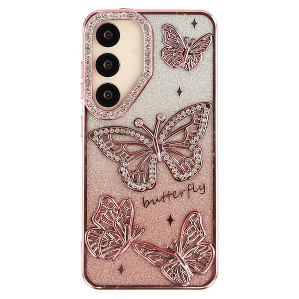 Mobilskal för Samsung Galaxy S26 TPU med rhinestones - Rosa