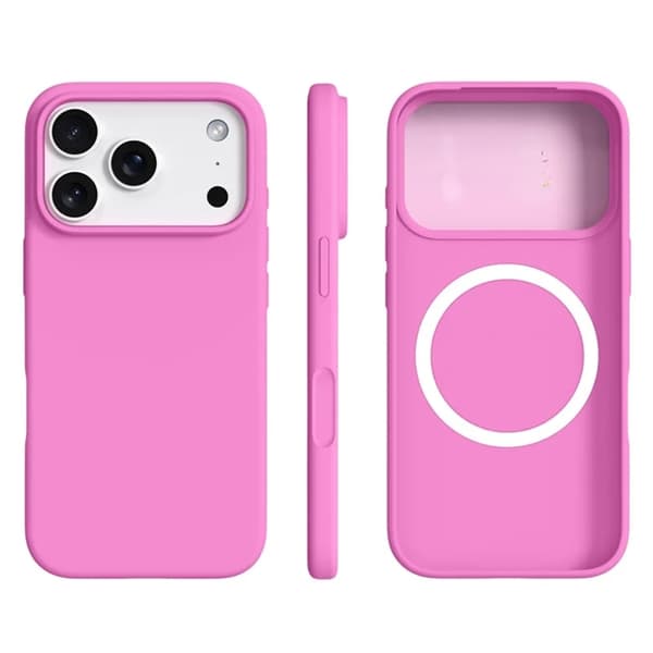 Mobilskal till iPhone 17 Pro MagSafe Ultra Thin Silicone - Rosa Rosa Rosa