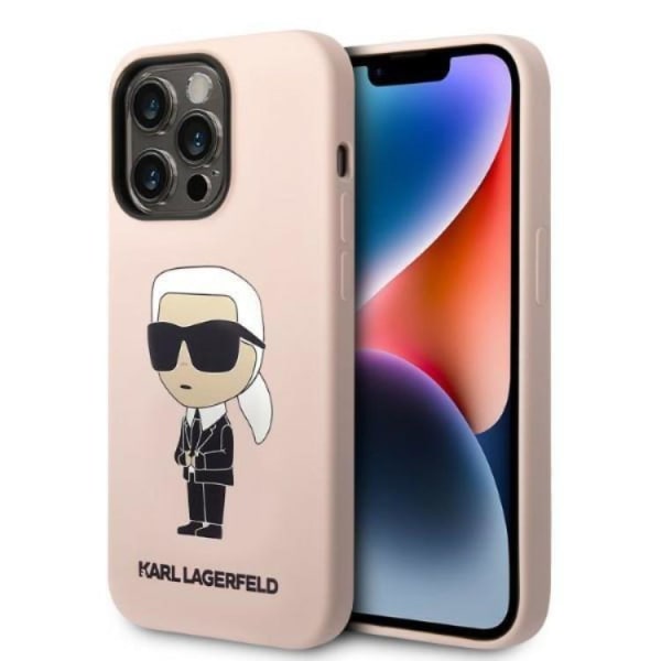 Karl Lagerfeld iPhone 14 Pro Max Case Magsafe Silicone Ikonik -