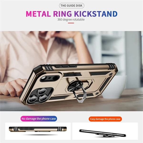 Mobilskal till iPhone 17 Pro med Kickstand - Guld Guld