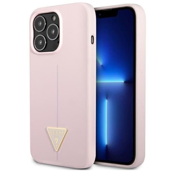 Guess iPhone 13 Pro Max Skal Silicone Triangle - Lilla Lila