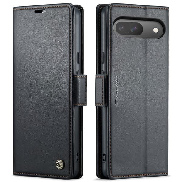 CASEME 023 Series Konstläder Plånboksfodral för Google Pixel 10 Pro - Svart