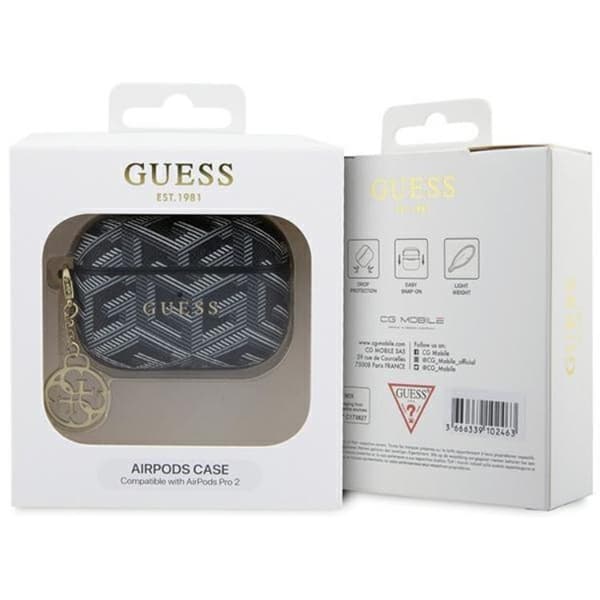 Guess AirPods Pro 2 Etui GCube Charm - Sort Black