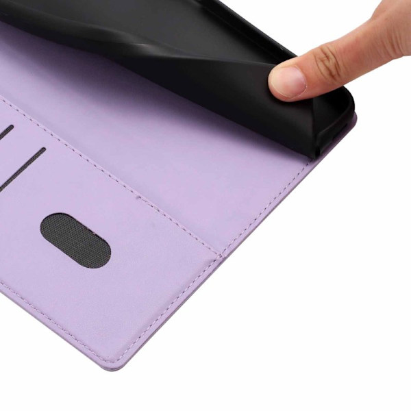 Plånboksfodral för Samsung Galaxy S26 Plus Ställfunktion Konstläder - Lila