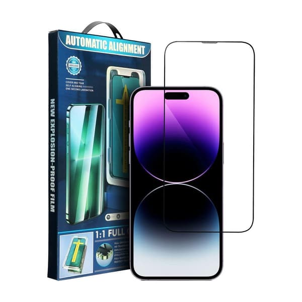 Hærdet glas Skærmbeskytter 5D Fuldlim iPhone 11 Sort Black