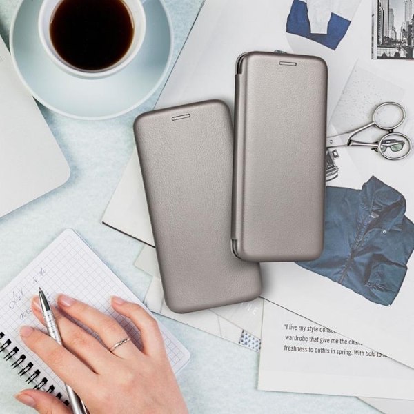 iPhone 15 Pro Max Plånboksfodral Elegance - Grå