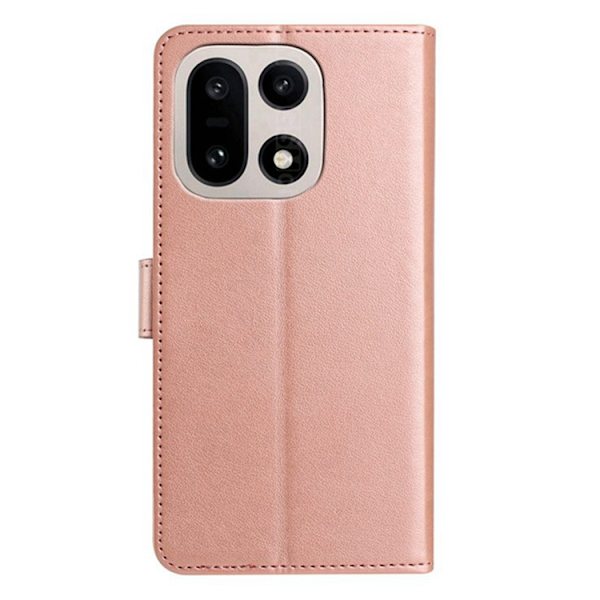 OnePlus 15 5G Plånboksfodral Folio Flip Konstläder Roséguld