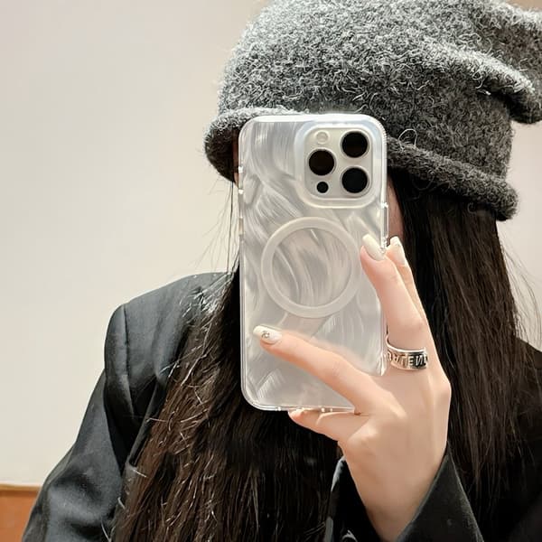 XUNDD Mobilskal till iPhone 14 Pro Max TPU+Acrylic MagSafe - Vit