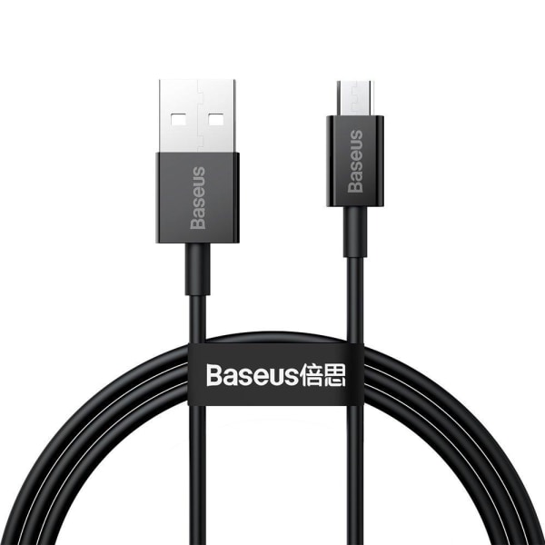 Baseus Superior -kaapeli Micro USB 2A 1m - musta Black