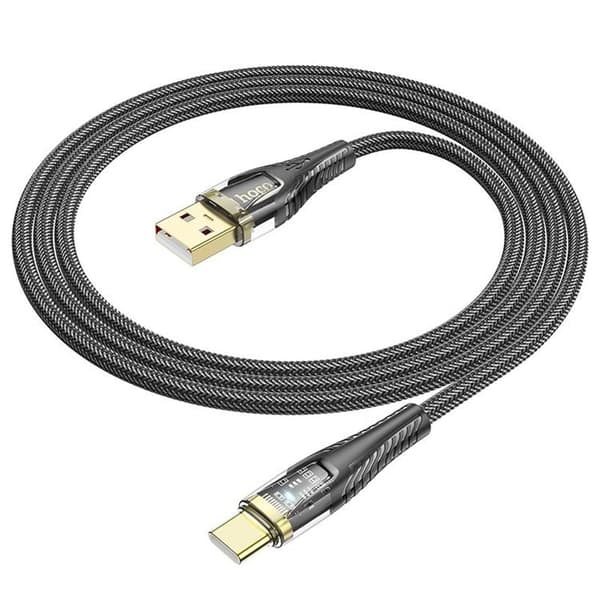 HOCO USB-A till USB-C Kabel 2.4A 1.2m U121 - Svart Svart