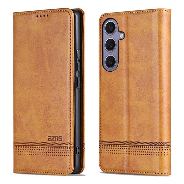 AZNS Plånboksfodral för Samsung Galaxy S26 Plus Konstläder - Brun